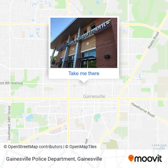 Mapa de Gainesville Police Department