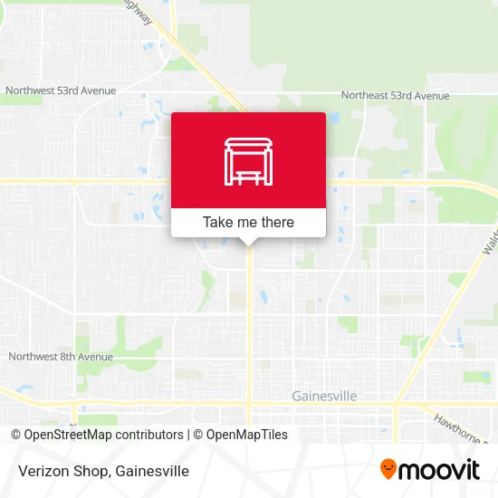 Mapa de Verizon Shop