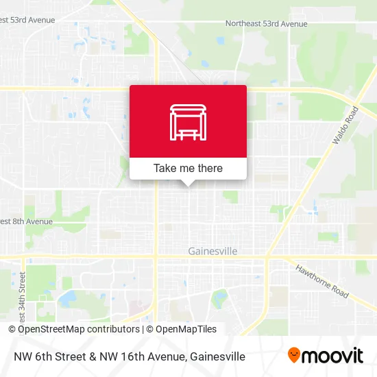NW 6th Street & NW 16th Avenue map