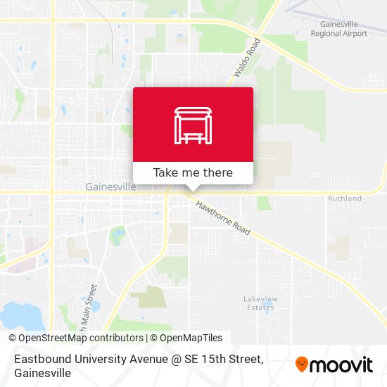 Mapa de Eastbound University Avenue @ SE 15th Street