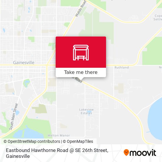 Mapa de Eastbound Hawthorne Road @ SE 26th Street