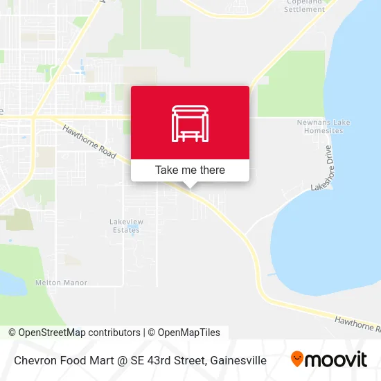 Mapa de Chevron Food Mart @ SE 43rd Street
