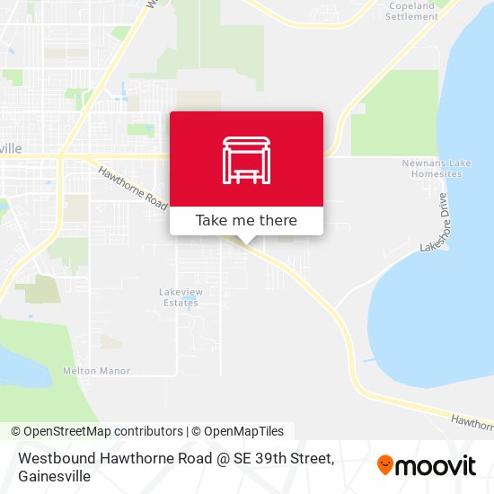 Westbound Hawthorne Road @ SE 39th Street map