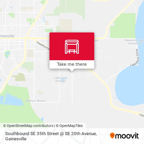 Southbound SE 35th Street @ SE 20th Avenue map