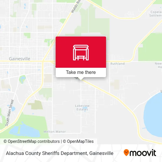 Mapa de Alachua County Sheriffs Department