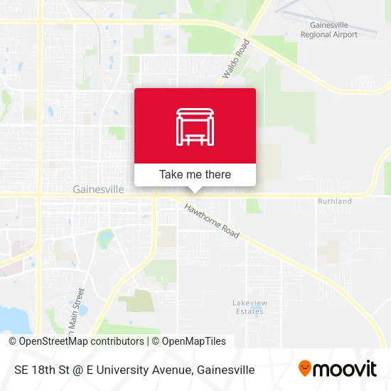 Mapa de SE 18th St @ E University Avenue