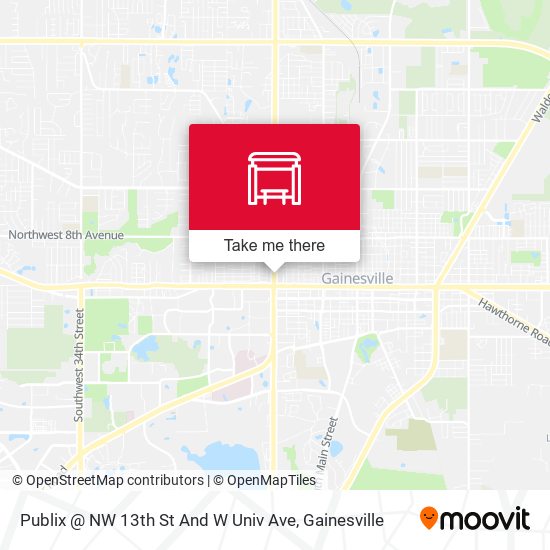 Mapa de Publix @ NW 13th St And W Univ Ave