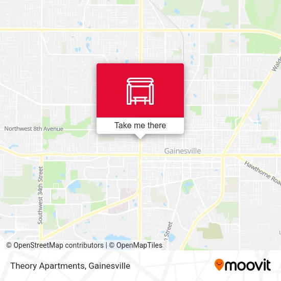 Mapa de Theory Apartments
