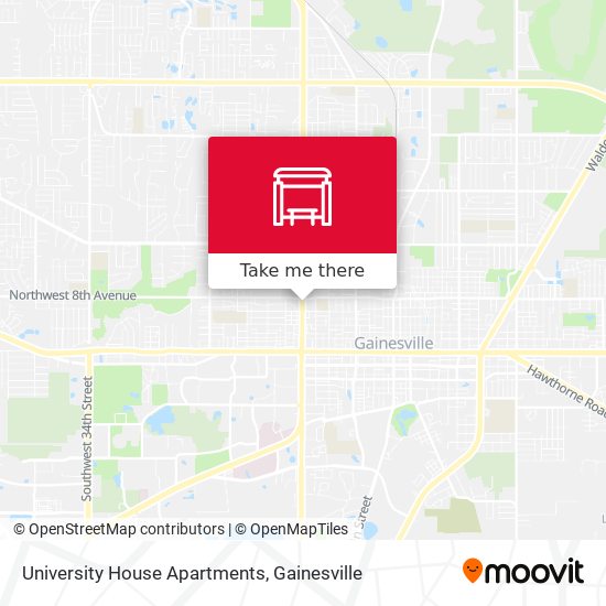 University House Apartments map