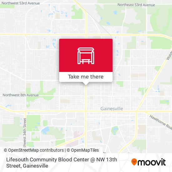 Mapa de Lifesouth Community Blood Center @ NW 13th Street