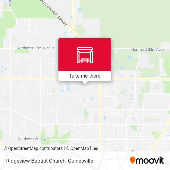 Ridgeview Baptist Church map