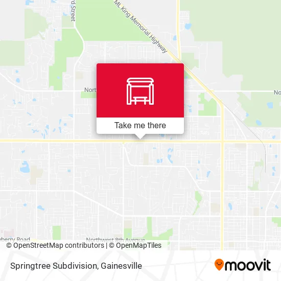 Mapa de Springtree Subdivision
