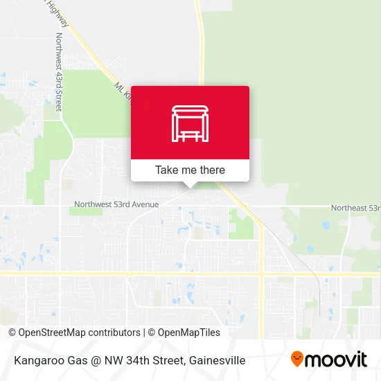 Mapa de Kangaroo Gas @ NW 34th Street