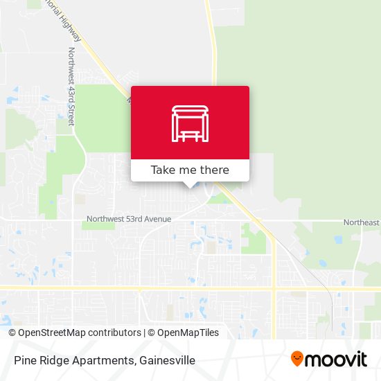 Pine Ridge Apartments map