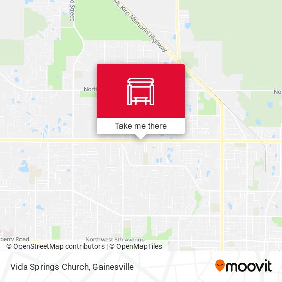 Vida Springs Church map