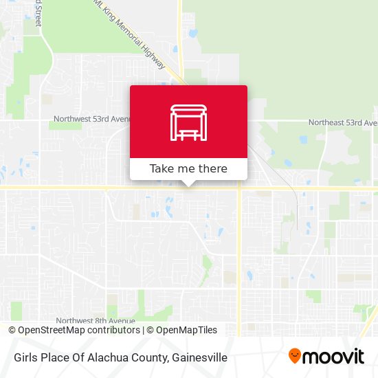 Mapa de Girls Place Of Alachua County