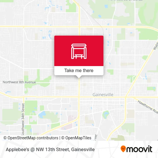 Mapa de Applebee's @ NW 13th Street