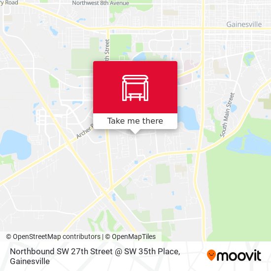 Northbound SW 27th Street @ SW 35th Place map