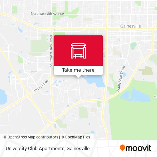 University Club Apartments map