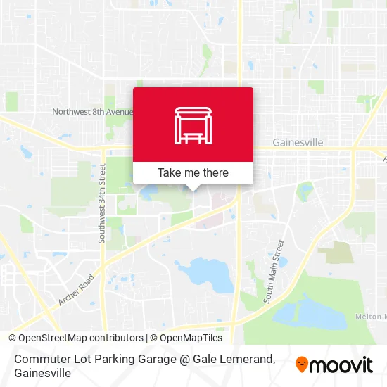 Mapa de Commuter Lot Parking Garage @ Gale Lemerand