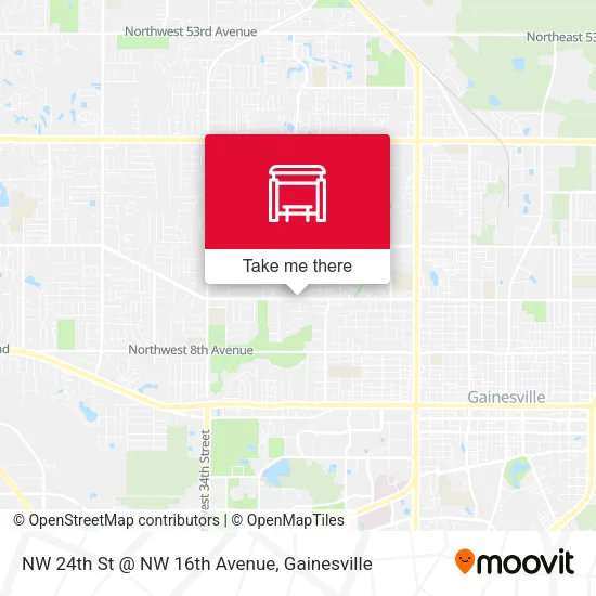 Mapa de NW 24th St @ NW 16th Avenue