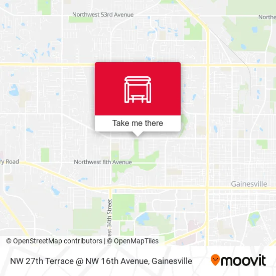 Mapa de NW 27th Terrace @ NW 16th Avenue