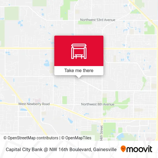 Mapa de Capital City Bank @ NW 16th Boulevard