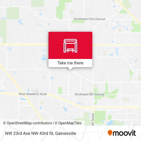 Mapa de NW 23rd Ave NW 43rd St