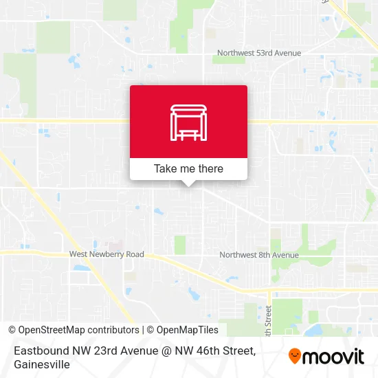 Mapa de Eastbound NW 23rd Avenue @ NW 46th Street