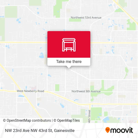 Mapa de NW 23rd Ave NW 43rd St