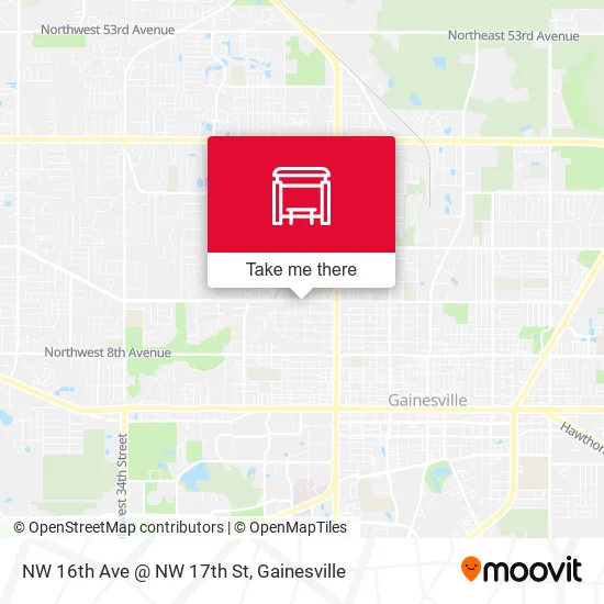 Mapa de NW 16th Ave @ NW 17th St