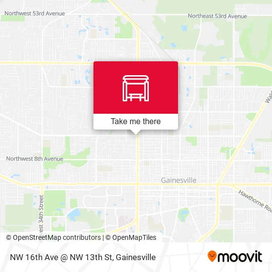Mapa de NW 16th Ave @ NW 13th St