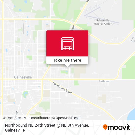 Northbound NE 24th Street @ NE 8th Avenue map