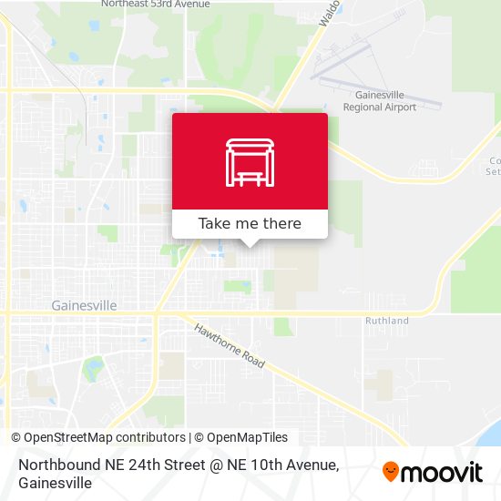 Northbound NE 24th Street @ NE 10th Avenue map