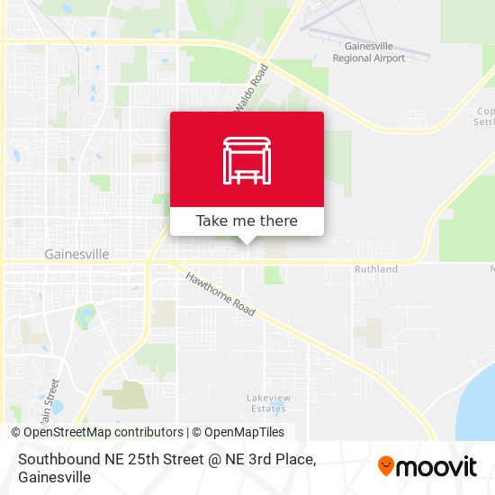 Southbound NE 25th Street @ NE 3rd Place map