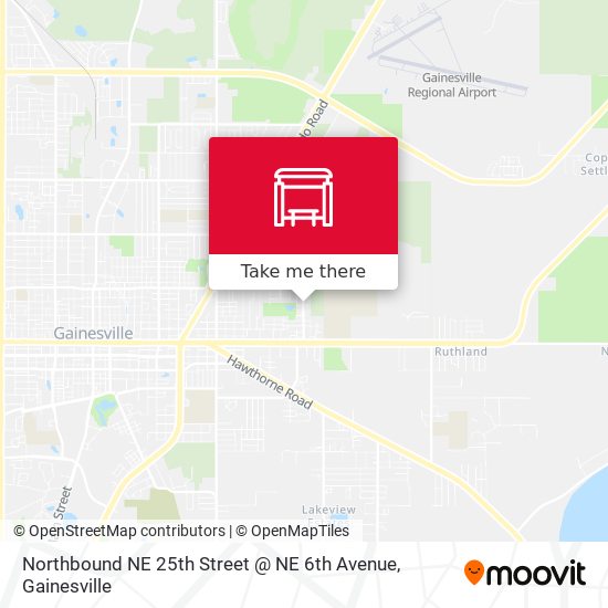 Northbound NE 25th Street @ NE 6th Avenue map