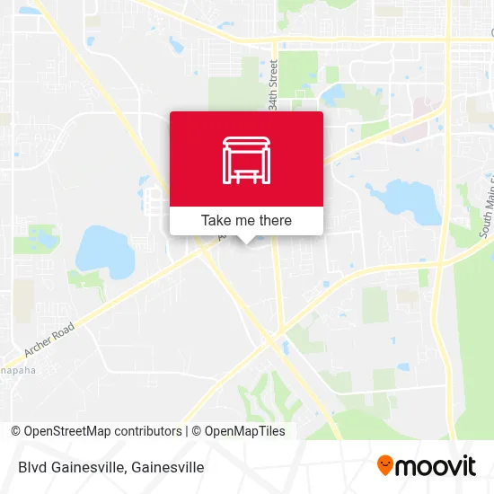 Blvd Gainesville map