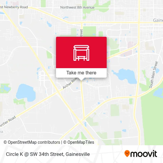 Mapa de Circle K @ SW 34th Street