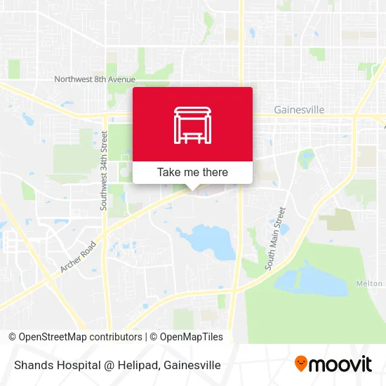 Mapa de Shands Hospital @ Helipad