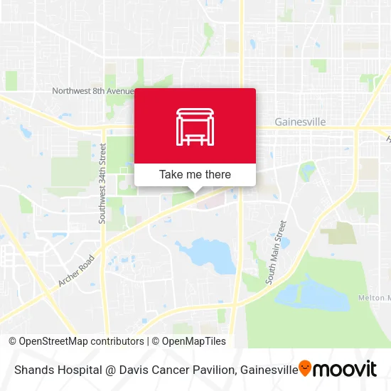 Mapa de Shands Hospital @ Davis Cancer Pavilion