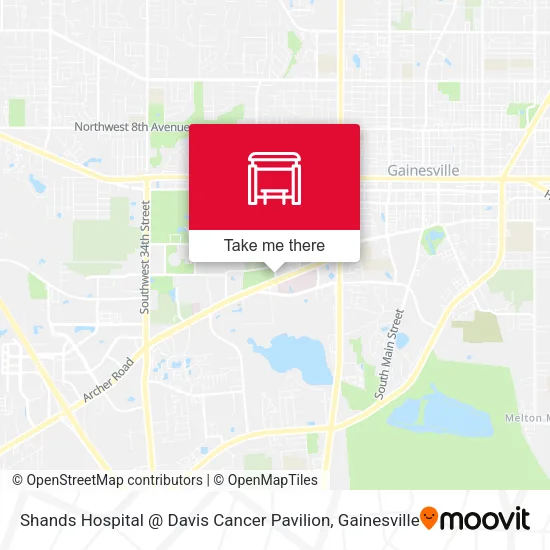 Mapa de Shands Hospital @ Davis Cancer Pavilion