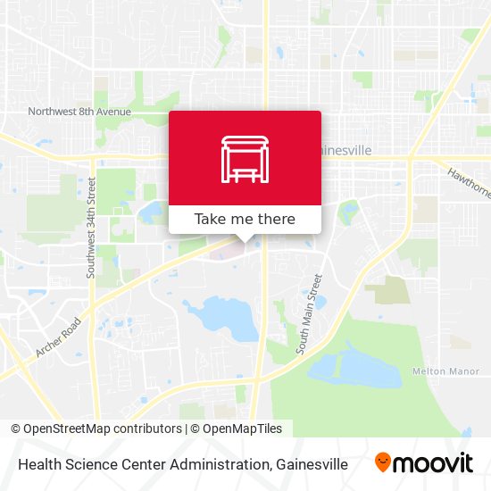 Mapa de Health Science Center Administration