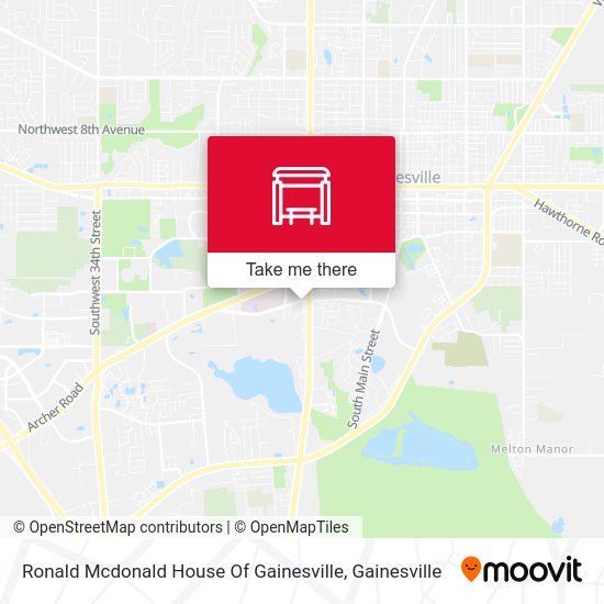Mapa de Ronald Mcdonald House Of Gainesville