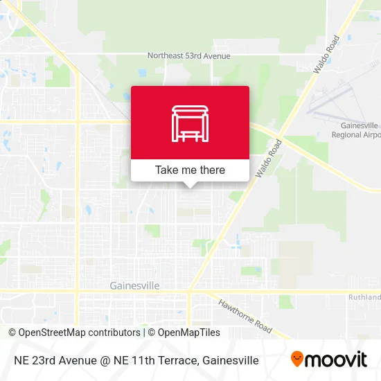 Mapa de NE 23rd Avenue @ NE 11th Terrace