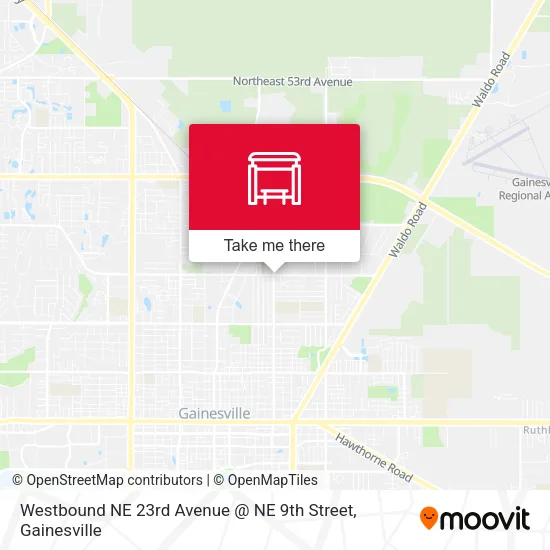 Westbound NE 23rd Avenue @ NE 9th Street map
