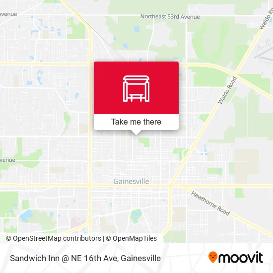 Mapa de Sandwich Inn @ NE 16th Ave
