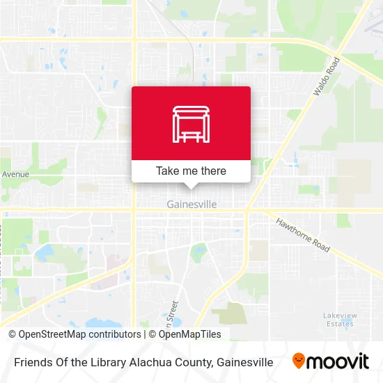 Friends Of the Library Alachua County map