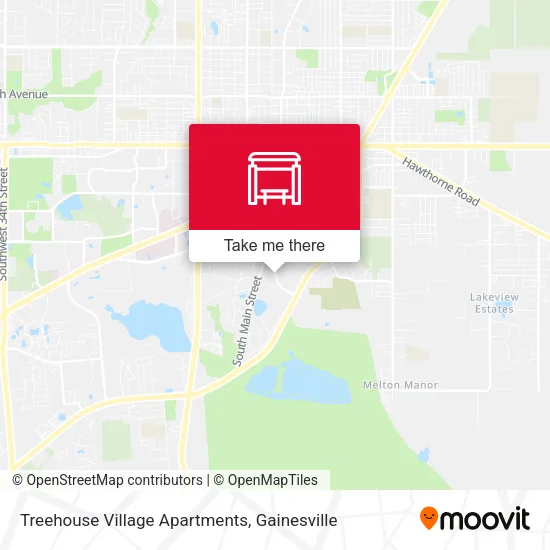 Mapa de Treehouse Village Apartments