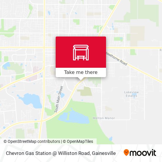 Chevron Gas Station @ Williston Road map