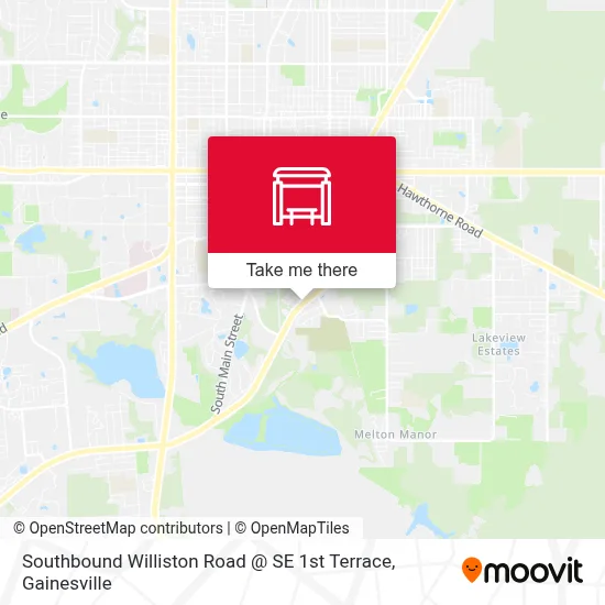 Southbound Williston Road @ SE 1st Terrace map